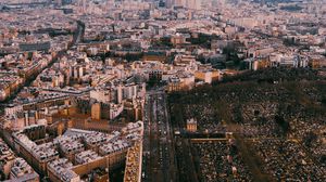 Preview wallpaper city, aerial view, buildings, cityscape, metropolis