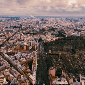 Preview wallpaper city, aerial view, buildings, cityscape, metropolis