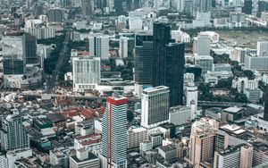 Preview wallpaper city, aerial view, buildings, architecture, bangkok, thailand
