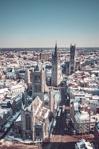 Preview wallpaper city, aerial view, buildings, old, architecture