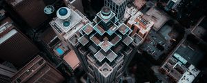 Preview wallpaper city, aerial view, buildings, architecture, cityscape