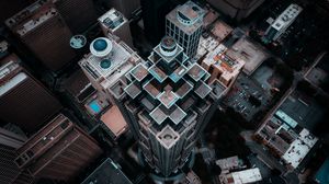 Preview wallpaper city, aerial view, buildings, architecture, cityscape