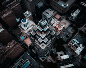 Preview wallpaper city, aerial view, buildings, architecture, cityscape