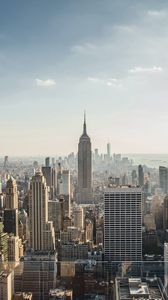 Preview wallpaper city, aerial view, buildings, cityscape, new york