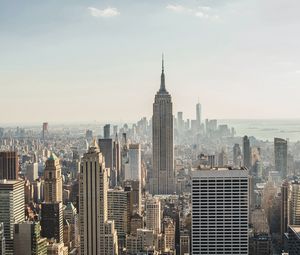 Preview wallpaper city, aerial view, buildings, cityscape, new york