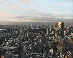 Preview wallpaper city, aerial view, buildings, cityscape