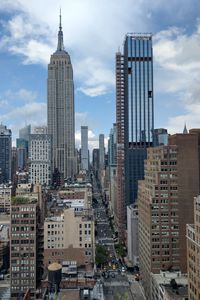 Preview wallpaper city, aerial view, buildings, architecture, road