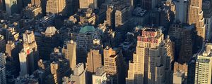 Preview wallpaper city, aerial view, buildings, architecture, new york