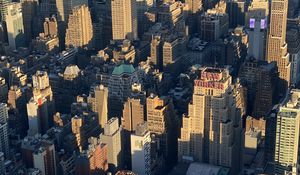 Preview wallpaper city, aerial view, buildings, architecture, new york