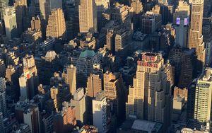 Preview wallpaper city, aerial view, buildings, architecture, new york
