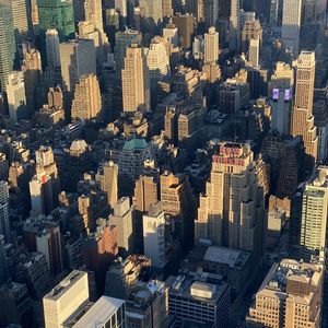 Preview wallpaper city, aerial view, buildings, architecture, new york