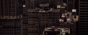 Preview wallpaper city, aerial view, buildings, architecture, dark