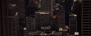 Preview wallpaper city, aerial view, buildings, metropolis, architecture, new york, manhattan