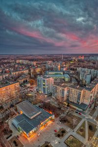 Preview wallpaper city, aerial view, buildings, skyline, overview