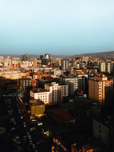 Preview wallpaper city, aerial view, buildings, overview