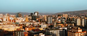 Preview wallpaper city, aerial view, buildings, overview