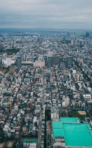 Preview wallpaper city, aerial view, cityscape, buildings