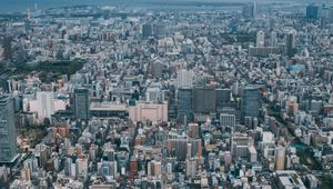 Preview wallpaper city, aerial view, cityscape, buildings