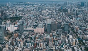 Preview wallpaper city, aerial view, cityscape, buildings