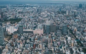 Preview wallpaper city, aerial view, cityscape, buildings