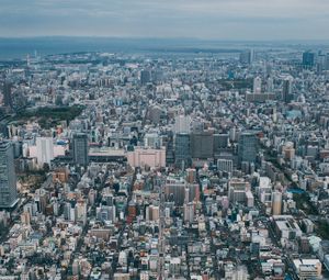 Preview wallpaper city, aerial view, cityscape, buildings