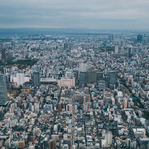 Preview wallpaper city, aerial view, cityscape, buildings