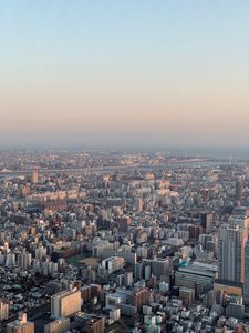 Preview wallpaper city, aerial view, cityscape, buildings, height