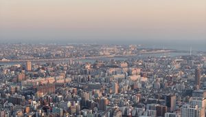 Preview wallpaper city, aerial view, cityscape, buildings, height