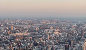 Preview wallpaper city, aerial view, cityscape, buildings, height