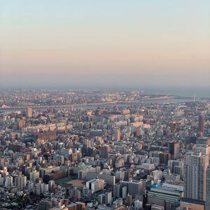 Preview wallpaper city, aerial view, cityscape, buildings, height