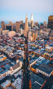 Preview wallpaper city, aerial view, metropolis, overview, san francisco, usa