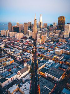 Preview wallpaper city, aerial view, metropolis, overview, san francisco, usa