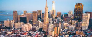 Preview wallpaper city, aerial view, metropolis, overview, san francisco, usa