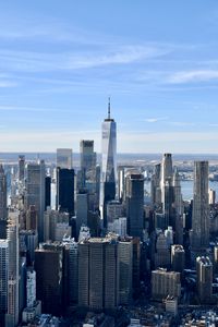 Preview wallpaper city, aerial view, metropolis, buildings, cityscape, new york