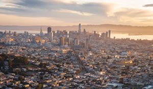 Preview wallpaper city, aerial view, overview, san francisco, california, usa