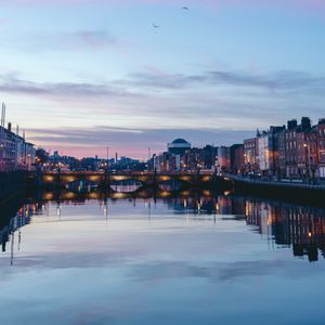 Preview wallpaper city, architecture, bridge, river