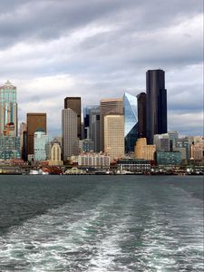 Preview wallpaper city, architecture, building, modern, sea