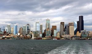 Preview wallpaper city, architecture, building, modern, sea