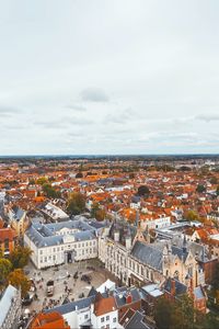 Preview wallpaper city, architecture, buildings, roofs, bruges, belgium