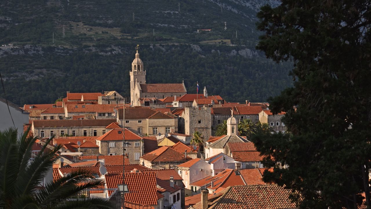 Wallpaper city, architecture, buildings, road, rocks