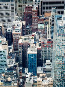 Preview wallpaper city, architecture, buildings, roofs, skyscrapers