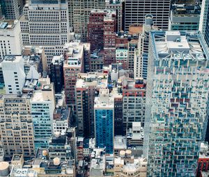 Preview wallpaper city, architecture, buildings, roofs, skyscrapers