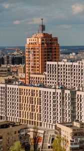 Preview wallpaper city, architecture, buildings, aerial view