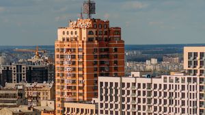 Preview wallpaper city, architecture, buildings, aerial view