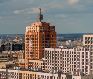 Preview wallpaper city, architecture, buildings, aerial view