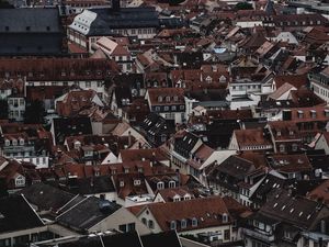 Preview wallpaper city, architecture, roofs, buildings, houses