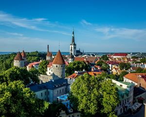 Preview wallpaper city, architecture, tower, old, tallinn, estonia