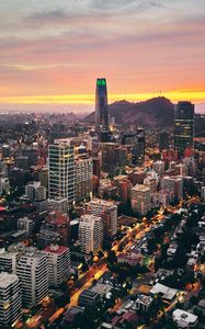 Preview wallpaper city, architecture, tower, buildings, evening