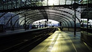 Preview wallpaper city, berlin, station, railway