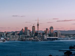 Preview wallpaper city, building, architecture, sea, coast
